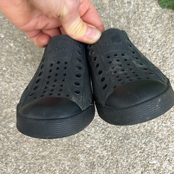 Native Black Sandals Slip-On Perforated Design - Picture 10 of 10